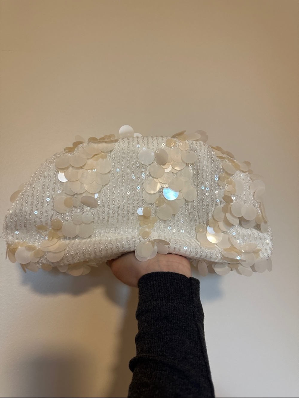 Iridescent Sequin Clutch